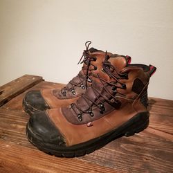 RED WINGS BOOTS SIZE 13 SAFETY TOE WATERPROOF