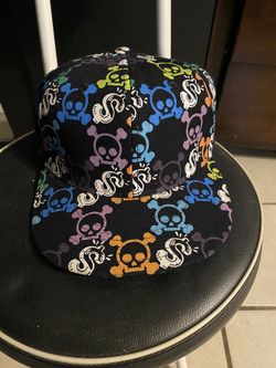 CLH Creating Limitless Heights FITTED CAP GEOMETRIC Skulls And Bone Sm 7 1/4 