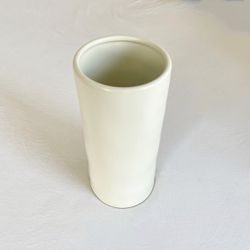 Target White Ceramic Decor Cylinder Flower Vase, White Minimal Modern Vase