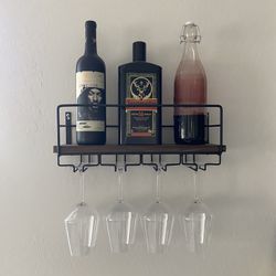 Wall Mounted Bottle Wine Rack