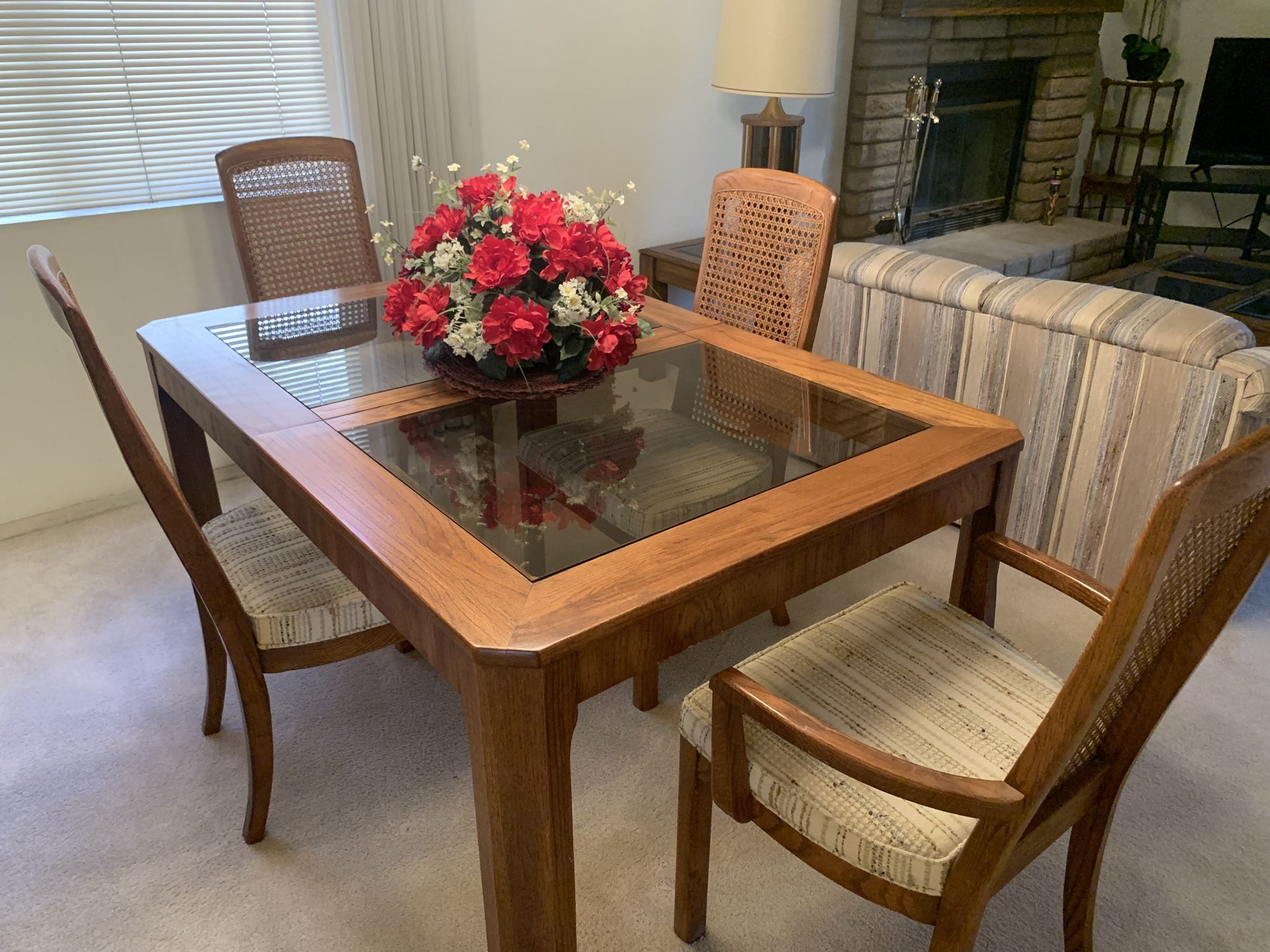 Dining room table with chairs