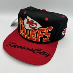 Vintage Deadstock 90s Kansas City Chiefs NFL SnapBack Hat