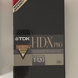 TDK HD-Pro New Sealed In Case VHS Blank Tape