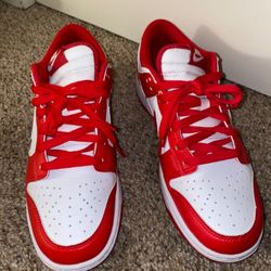 WHITE AND RED DUNKS! Side 8.5