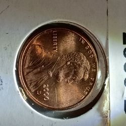 2000 D Lincoln memorial Cent Penny us coin