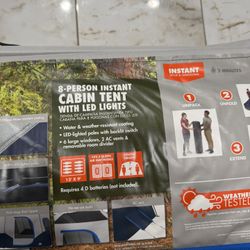 Tienda De Campaña Para 8 Personas Con Luces Led Nueva 