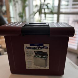 Personal File Box. Plastic 