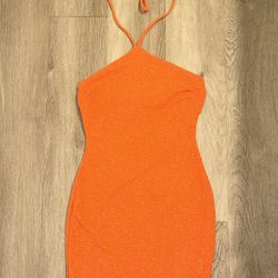 Orange BodyCon Dress 