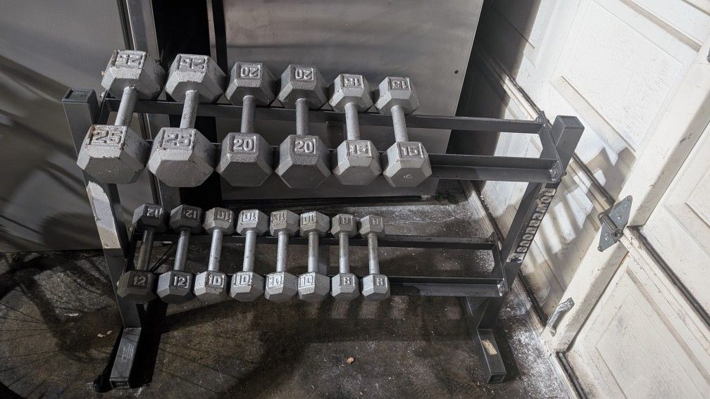 Dumbells And Rack $225