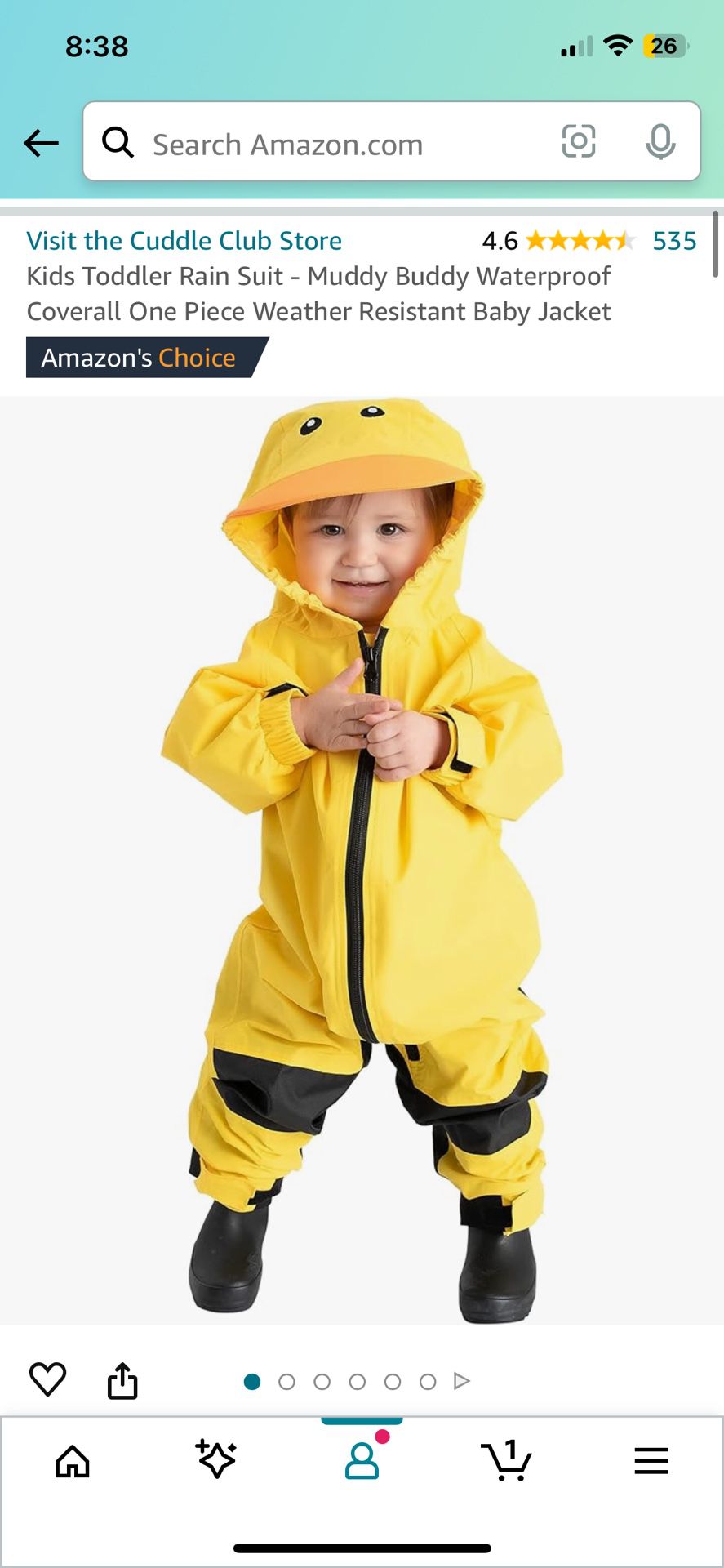 Toddler Waterproof Rain Suit 