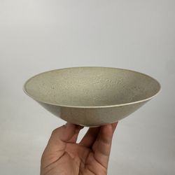Antique Chinese Ding Ware Sung Style White Celadon Carved Bowl Dish Porcelain