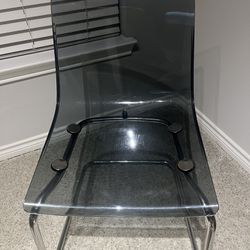 Clear Gray Chair 