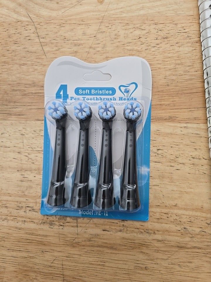 Soft Toothbrush Heads for IO Electric Toothbrush - Model YE-i1- 4 Count.