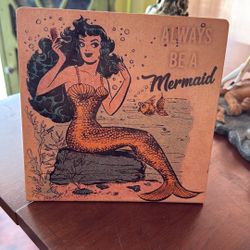 Mermaid Clown And lion Mermaid Metal Sign 