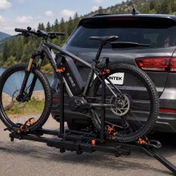 monTEK VA1017-1 Hitch-Mounted EBike Rack for Cars with Angled Loading Rail