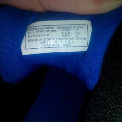 FUBU Black and blue men's shoes