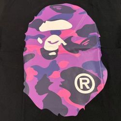 Purple Big Ape Camo Bape T Shirt 