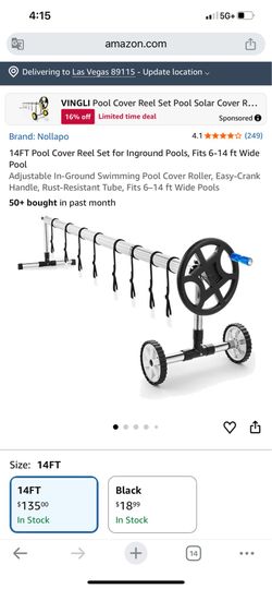 Pool Cover Reel Set for Inground Pools