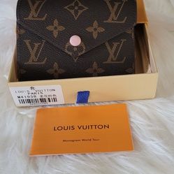 Light Pink And Brown Wallet 