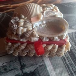 Seashell jewelry box