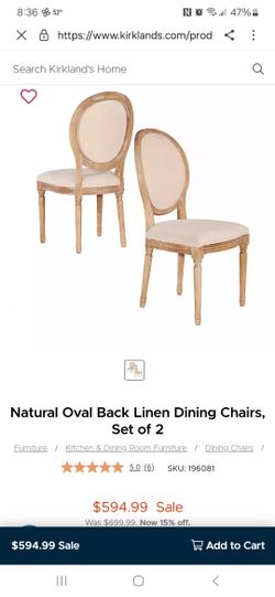Set of Upholstered Dining Chairs