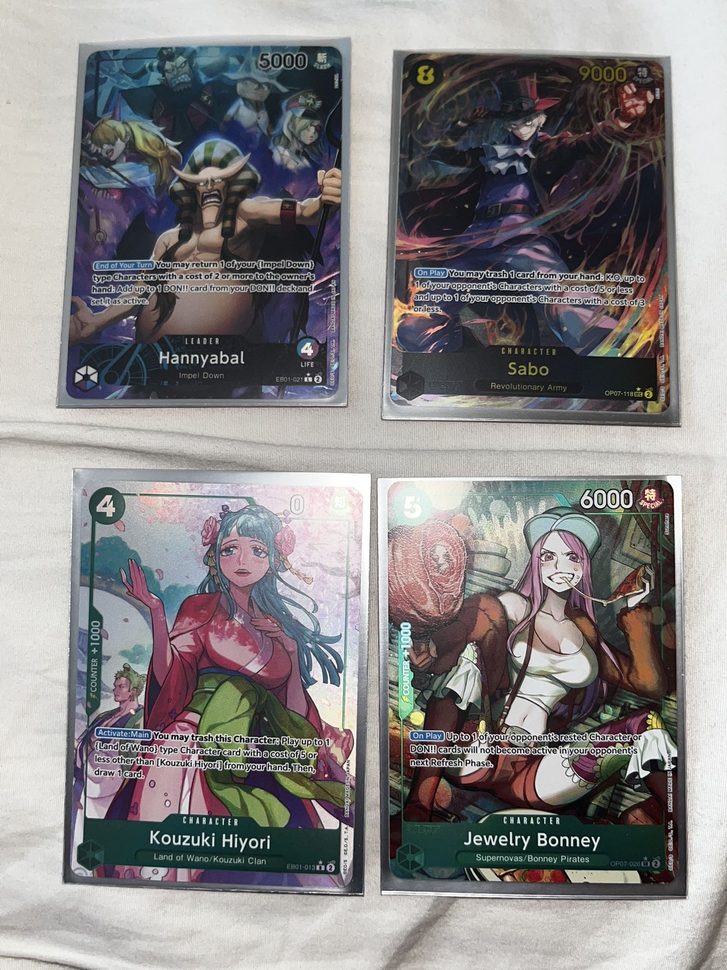 One Piece TCG cards