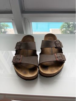 Birkenstock Arizona Brown Two-Strap Sandals