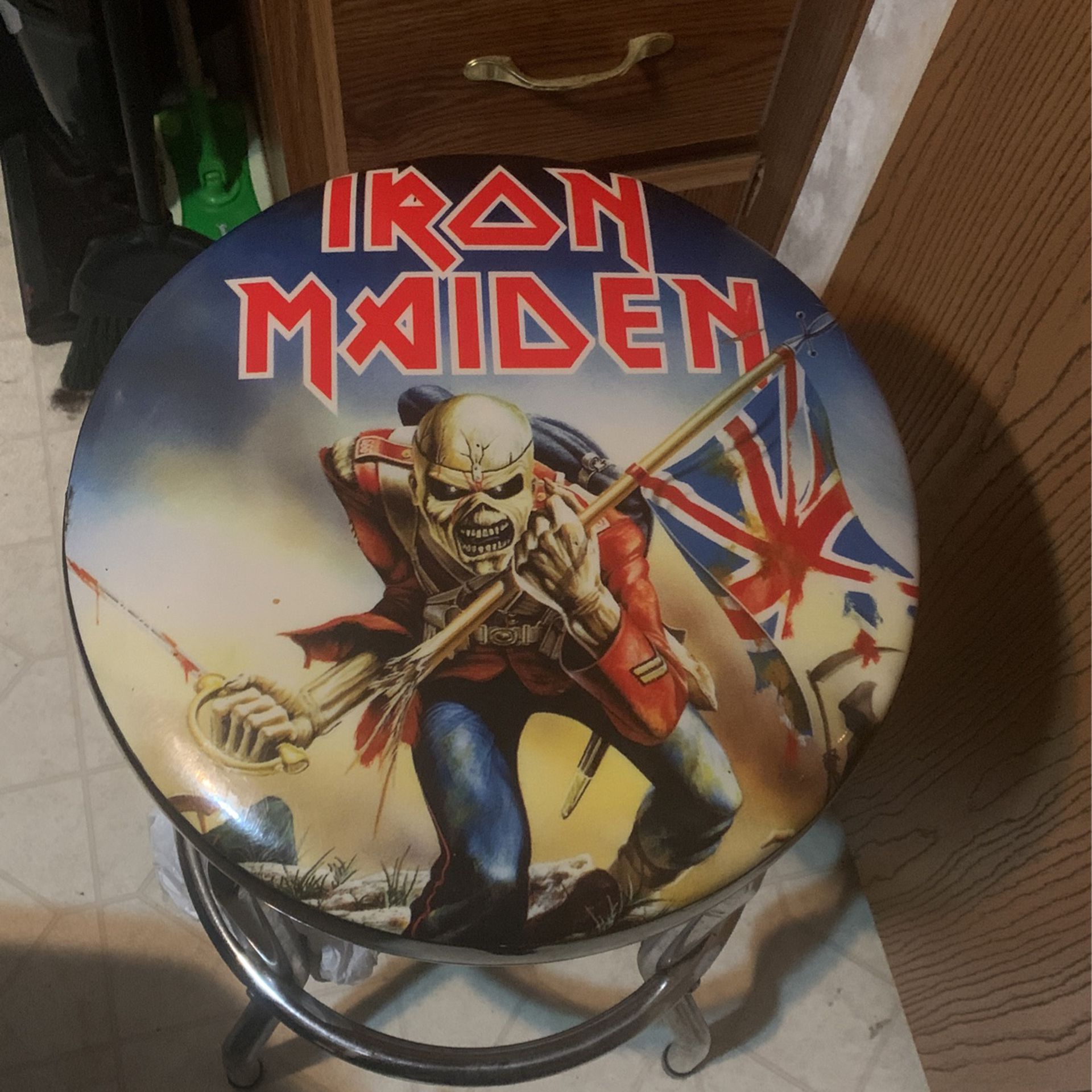 Iron Maiden Bar Stool