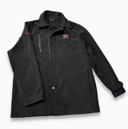 FOSSA Nissan GT-R Jacket Mens L Black Softshell Embroidered Logo Pre-Owned