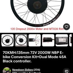 2000w 24in Ebike Kit 