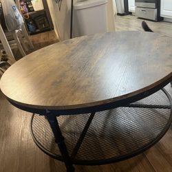 Round Rustic Coffee Table