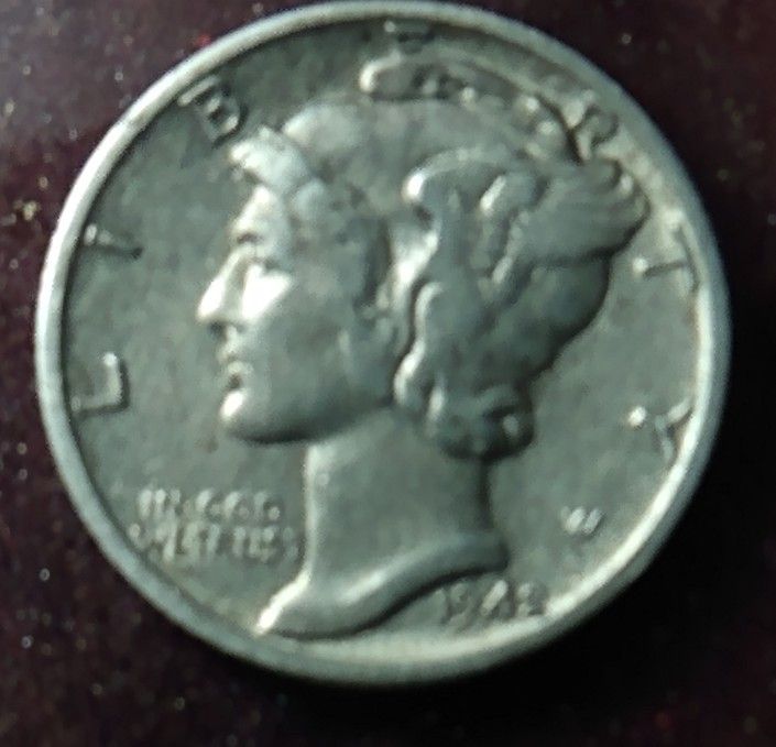 1942-D Mercury Dime