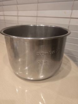 6 qt Genuine Instant Pot Stainless Steel Inner Cooking Pot 6-Qt, Polished Surface, Rice Cooker
