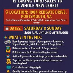 Epic Yard Sale For Nerds And Geeks