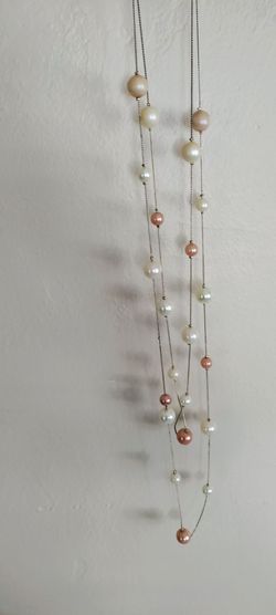Multi-Strand Pearl Station Necklace