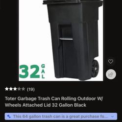 32 Gallon Trash Cans 