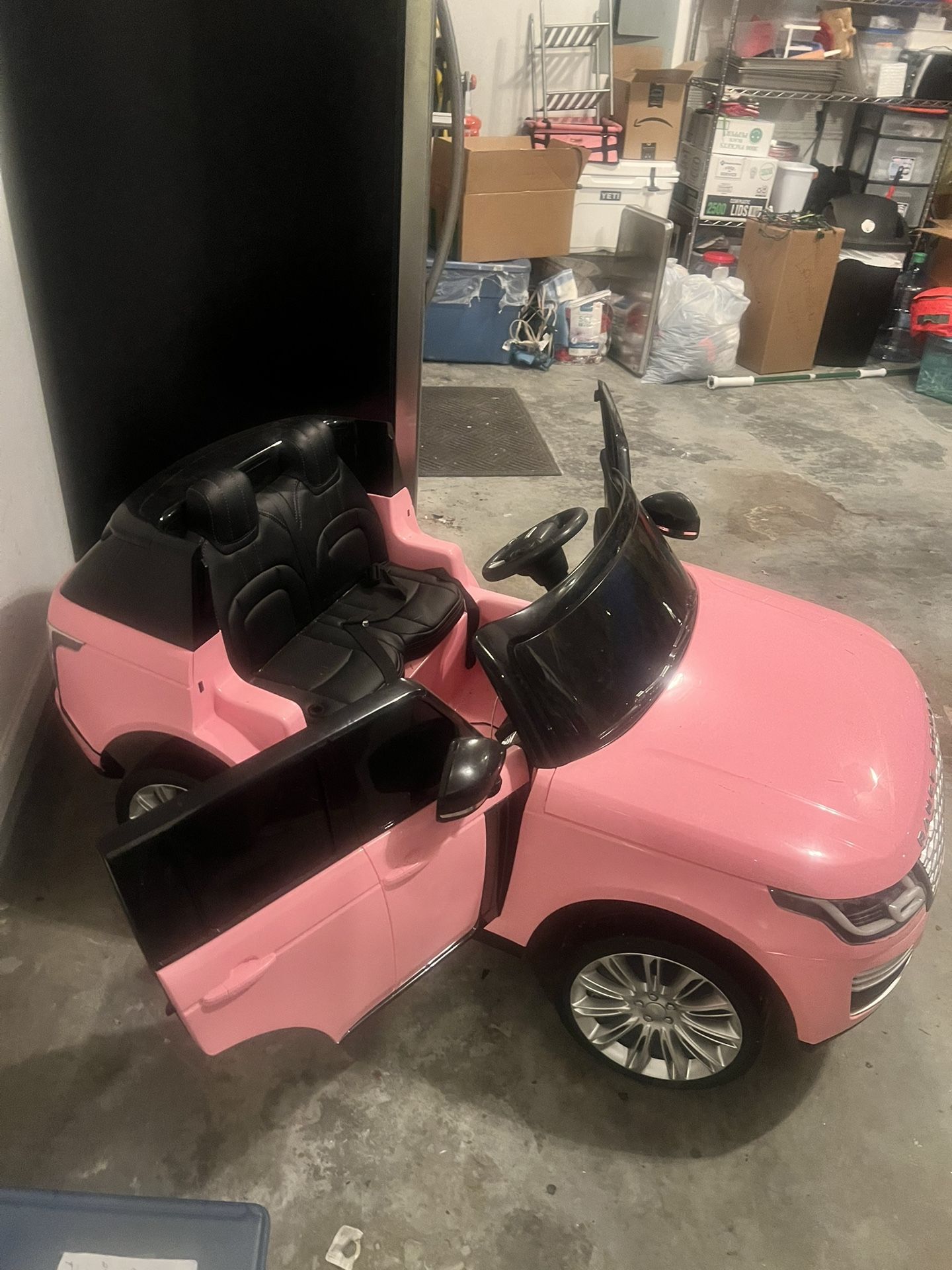 Baby Girl Pink Land Rover 2 seater 