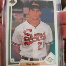 Mike Mussina 1991 Upper Deck Top Prospects Rookie Baseball Card 