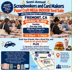PaperCraft Yard Sale, Oct 18th