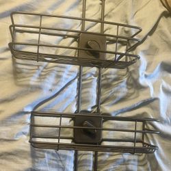 Shower caddy adjustable black