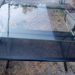 Glass desk