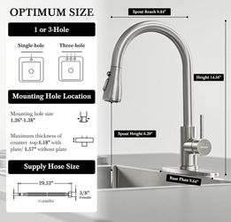 Kitchen Faucets with Pull Down Sprayer,