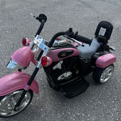 6V Pink Battery Powered Electric Toddler Kid’s Ride on Motorcycle! Great for 36 Months - 3 years old. Includes Charger. 