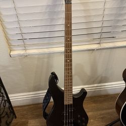 Bass Guitar With Amp
