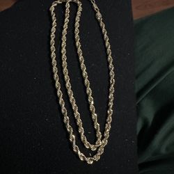 10k Gold Hollow Rope Chain