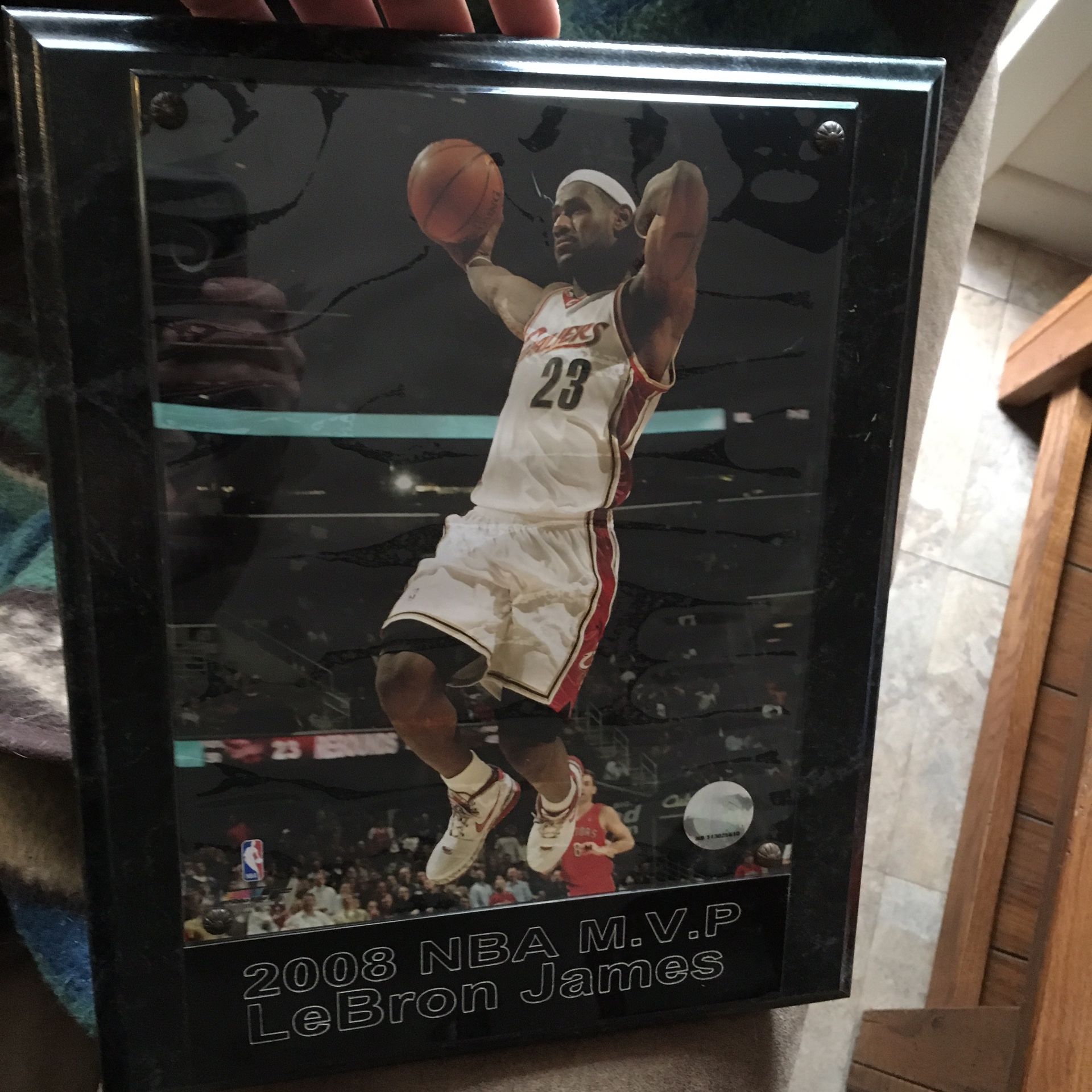LeBron MVP Plaque