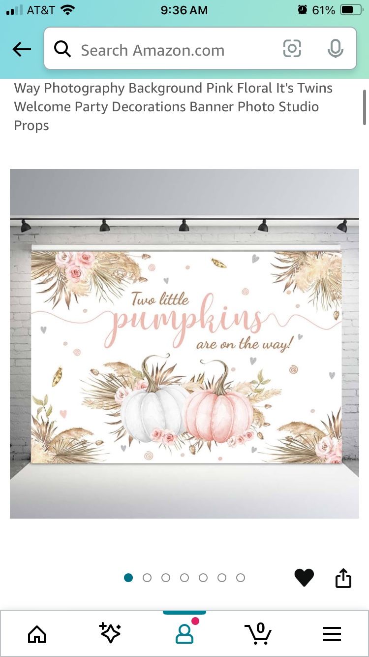 Twin Girls Baby Shower Decorations( Pumpkins)