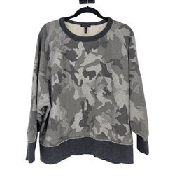 Rag & Bone Women's Mesh Camouflage Racer Long Sleeve Sweatshirt, Size M