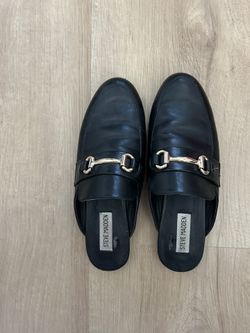 Black Steve Madden Mules Size 8