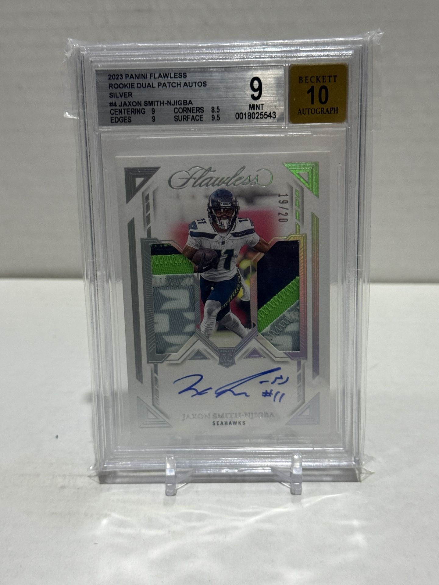 Jaxon Smith-Njigba 2023 Flawless RPA /20 BGS 9
